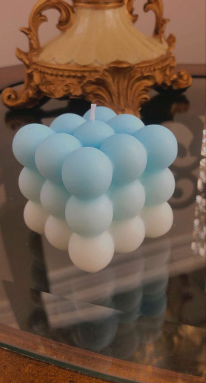 Three Color Bubble Candle