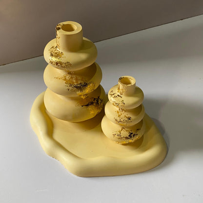 Stacked Vase - Gold Set of Three