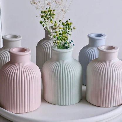 Ribbed Vase