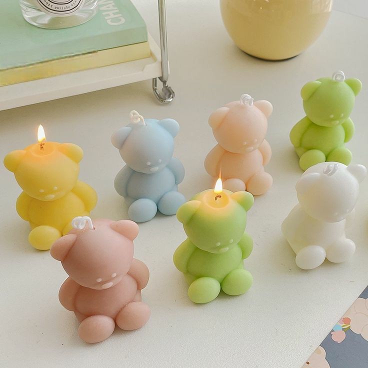 Mini Bear Candles