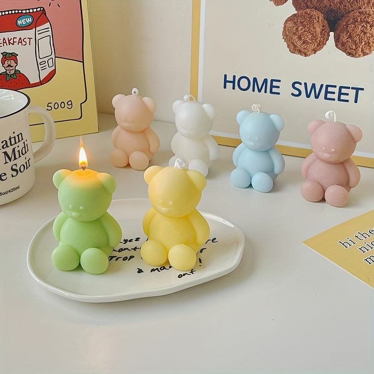 Mini Bear Candles