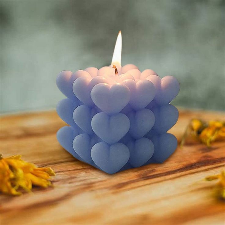 Heart Bubble Candle