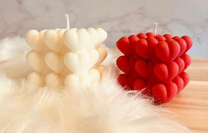 Heart Bubble Candle